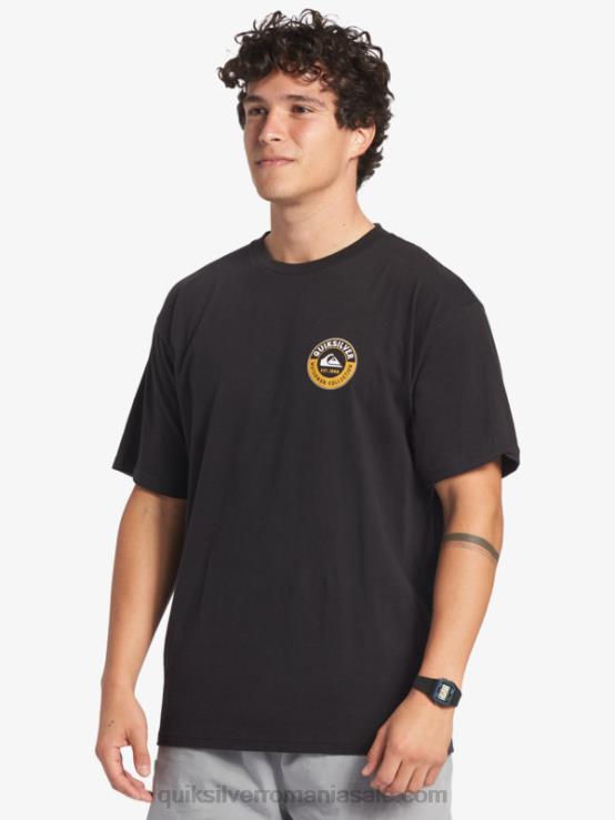 negru tricou waterman rechin de mare XT6B40 bărbați Quiksilver