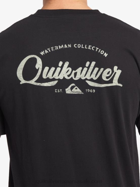 negru tricou waterman undertow XT6B53 bărbați Quiksilver