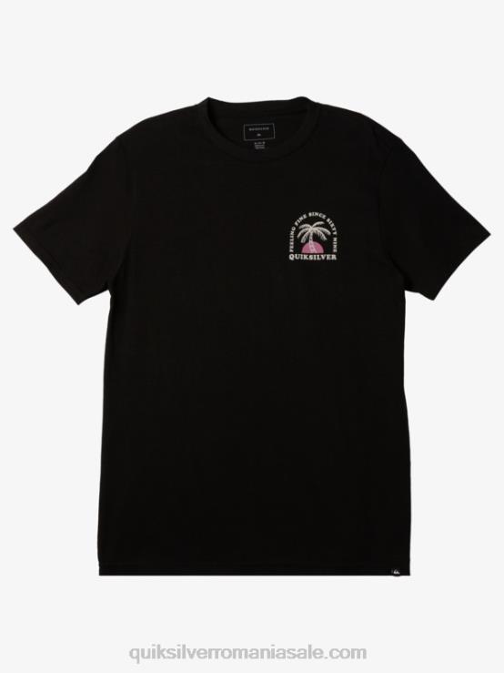 negru tricoul ondulat XT6B187 bărbați Quiksilver