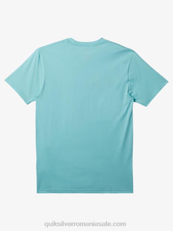 înger albastru tricou cu logo-ul comp XT6B193 bărbați Quiksilver