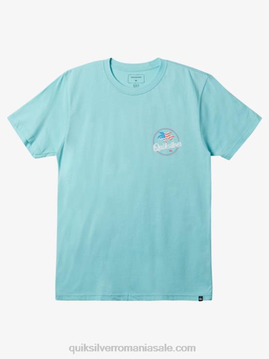 înger albastru tricou cu vânt în palmă XT6B236 bărbați Quiksilver