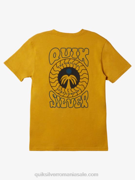 nugget gold heather tricou ștampilat XT6B410 bărbați Quiksilver