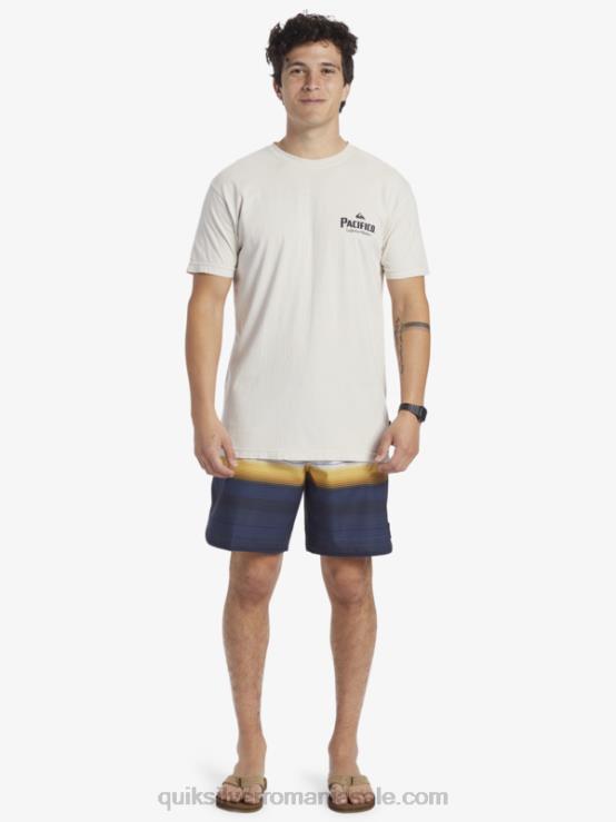 piatră tricou cu vibrații scenice XT6B9 bărbați Quiksilver x Pacifico