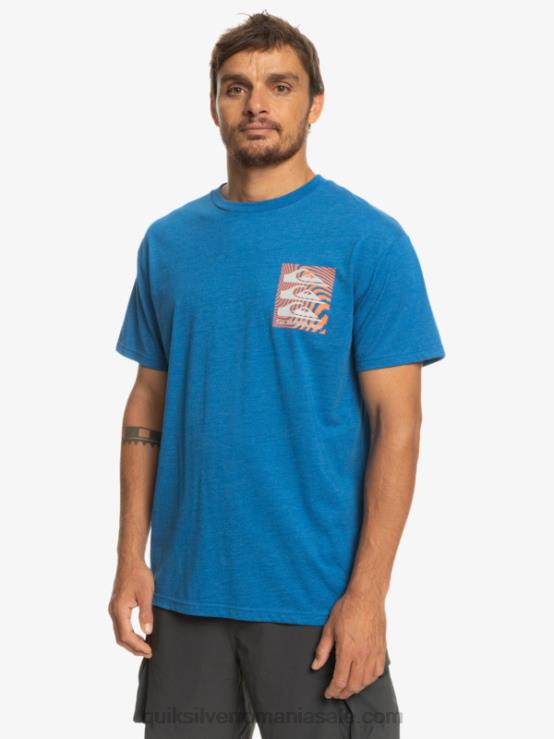 snorkel albastru tricou cu modele deformate XT6B1015 bărbați Quiksilver