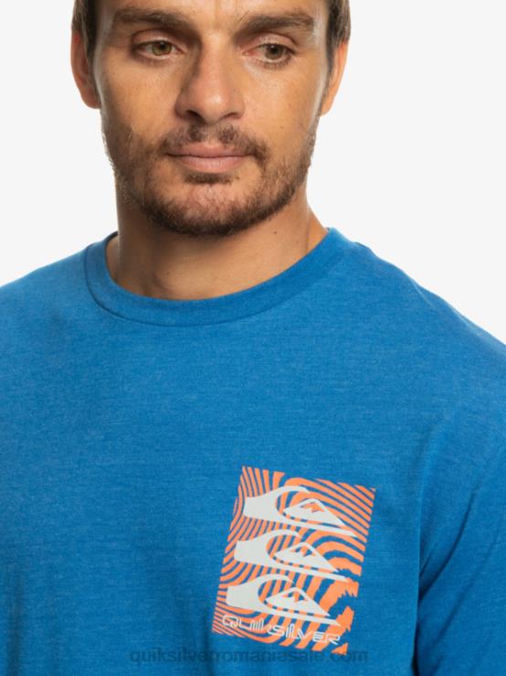 snorkel albastru tricou cu modele deformate XT6B1015 bărbați Quiksilver