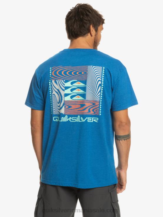 snorkel albastru tricou cu modele deformate XT6B1015 bărbați Quiksilver