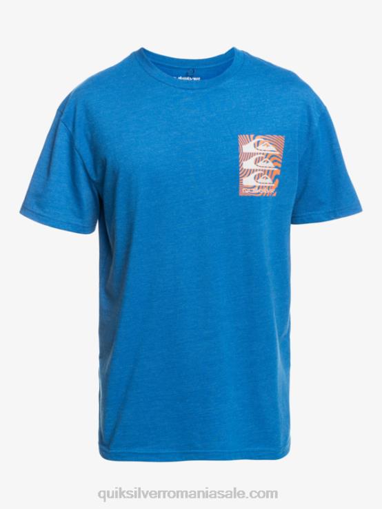 snorkel albastru tricou cu modele deformate XT6B1015 bărbați Quiksilver