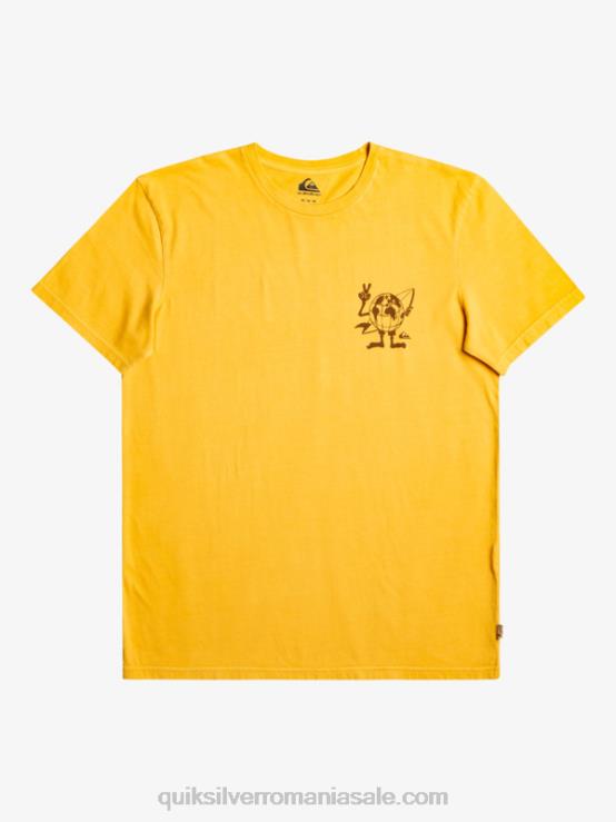 toiag de aur tricou cu mesaj ascuns XT6B1761 bărbați Quiksilver