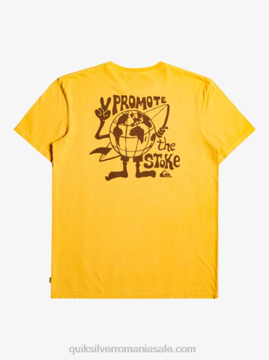 toiag de aur tricou cu mesaj ascuns XT6B1761 bărbați Quiksilver