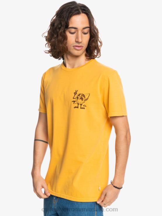 toiag de aur tricou cu mesaj ascuns XT6B1761 bărbați Quiksilver