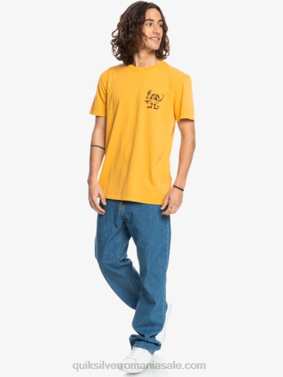toiag de aur tricou cu mesaj ascuns XT6B1761 bărbați Quiksilver