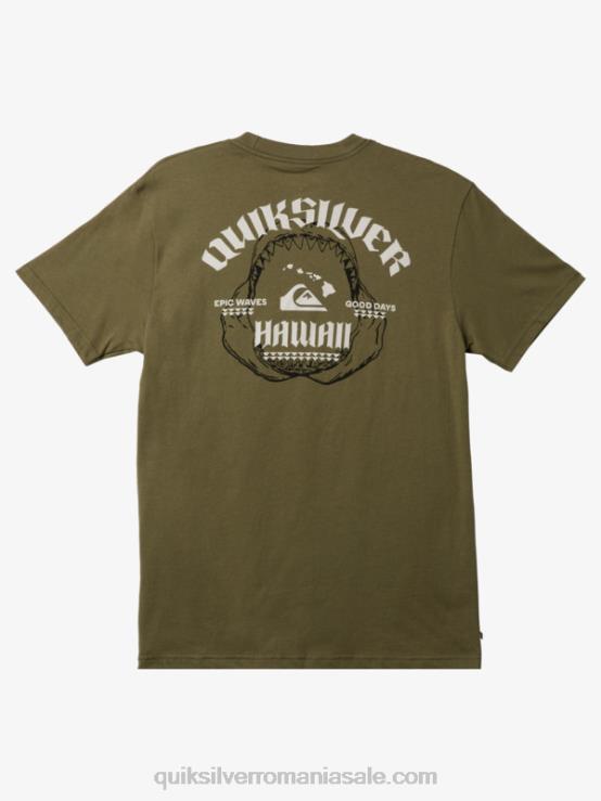 trifoi cu patru foi tricou hawaii big bite XT6B1422 bărbați Quiksilver