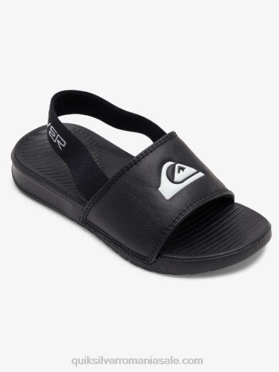 alb negru sandale cu curele de coasta luminoase XT6B2163 băieți Quiksilver