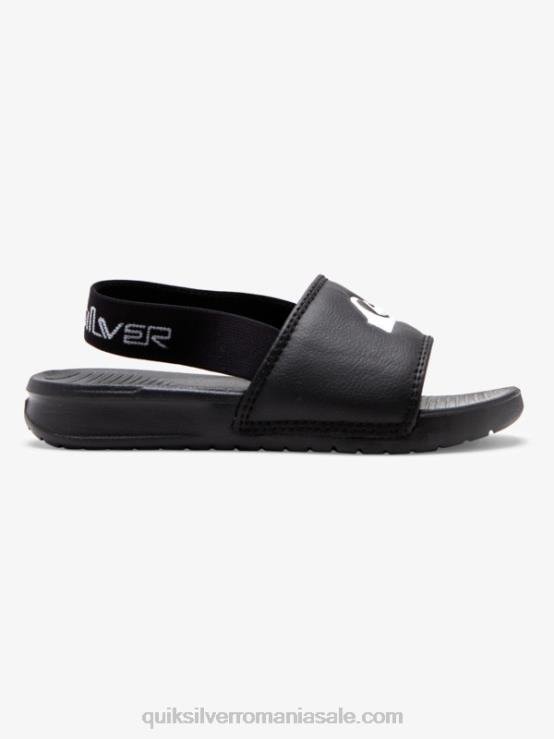 alb negru sandale cu curele de coasta luminoase XT6B2163 băieți Quiksilver