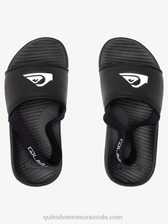 alb negru sandale cu curele de coasta luminoase XT6B2163 băieți Quiksilver