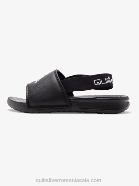 alb negru sandale cu curele de coasta luminoase XT6B2163 băieți Quiksilver