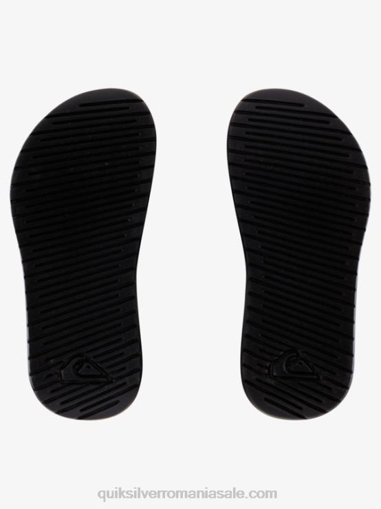 alb negru sandale cu curele de coasta luminoase XT6B2163 băieți Quiksilver
