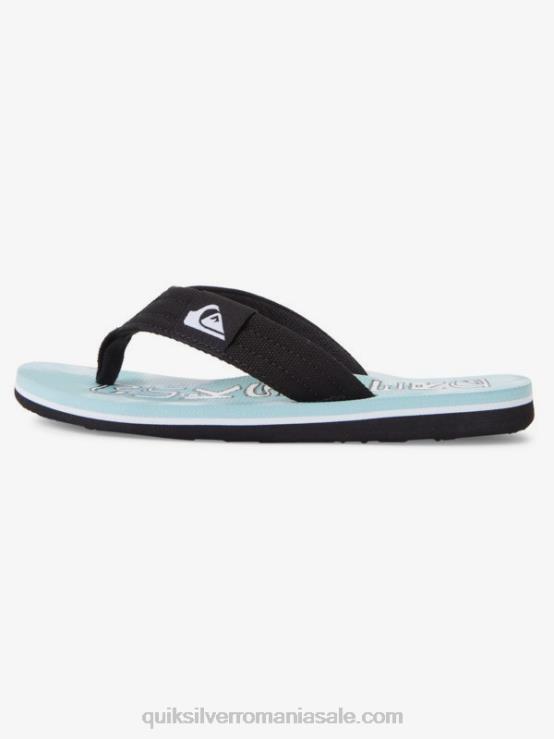 albastru 1 8-16 molokai layback pentru tineret sandale de bază XT6B2253 băieți Quiksilver