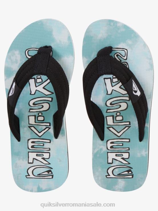albastru 1 8-16 molokai layback pentru tineret sandale de bază XT6B2253 băieți Quiksilver