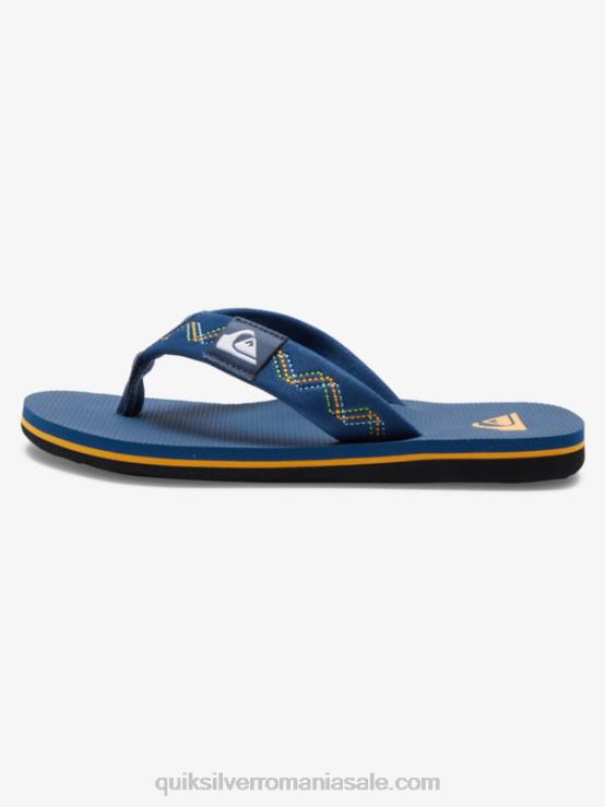 albastru 1 8-16 sandale cu cusături molokai XT6B2149 băieți Quiksilver