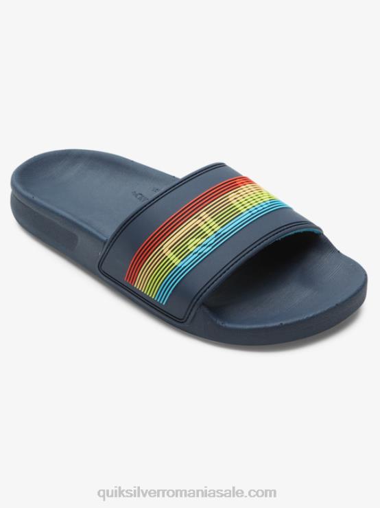 albastru 2 8-16 sandale rivi wordmark slide XT6B2162 băieți Quiksilver