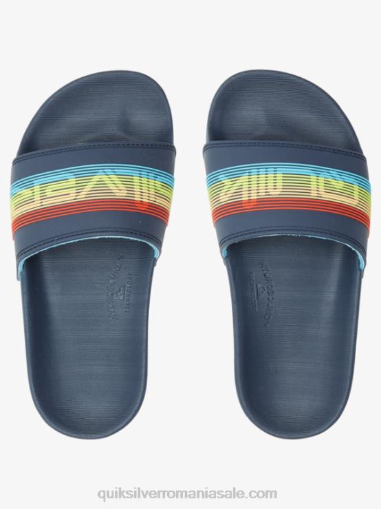 albastru 2 8-16 sandale rivi wordmark slide XT6B2162 băieți Quiksilver