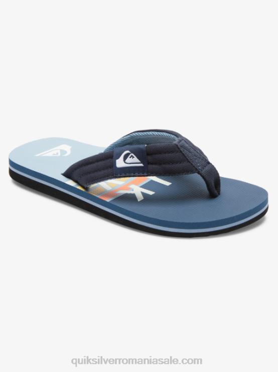 albastru 3 8-16 molokai layback pentru tineret sandale de bază XT6B2250 băieți Quiksilver