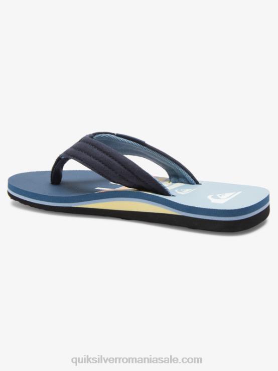 albastru 3 8-16 molokai layback pentru tineret sandale de bază XT6B2250 băieți Quiksilver