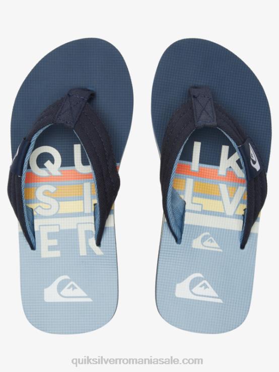 albastru 3 8-16 molokai layback pentru tineret sandale de bază XT6B2250 băieți Quiksilver