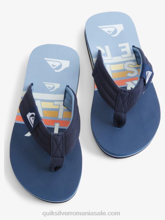 albastru 3 8-16 molokai layback pentru tineret sandale de bază XT6B2250 băieți Quiksilver