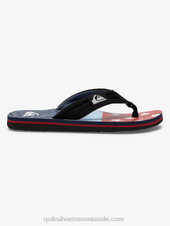 albastru 3 8-16 sandale molokai layback XT6B1992 băieți Quiksilver