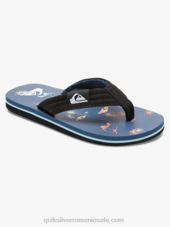 albastru 4 8-16 molokai layback pentru tineret sandale de bază XT6B2251 băieți Quiksilver