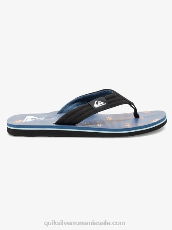 albastru 4 8-16 molokai layback pentru tineret sandale de bază XT6B2251 băieți Quiksilver