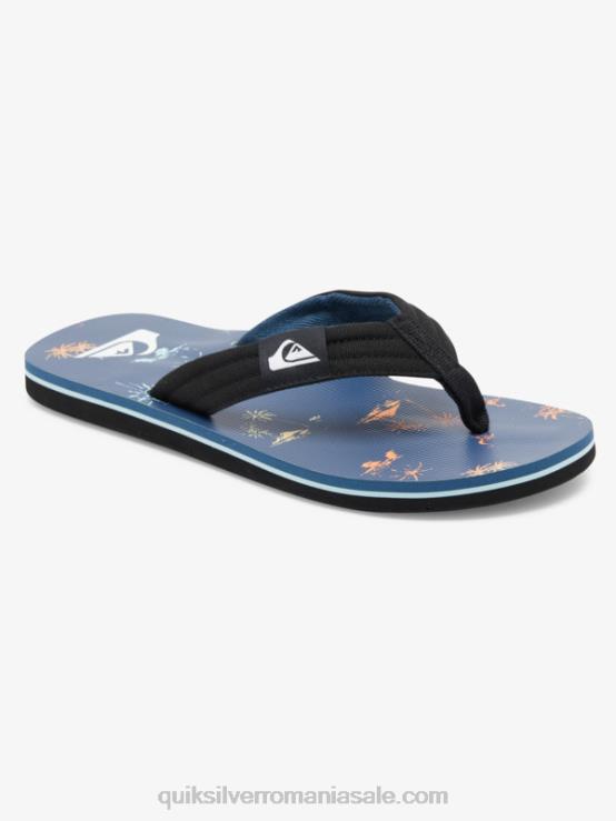 albastru 4 8-16 molokai layback pentru tineret sandale de bază XT6B2251 băieți Quiksilver