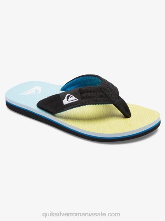 albastru/galben 8-16 molokai layback pentru tineret sandale de bază XT6B2252 băieți Quiksilver