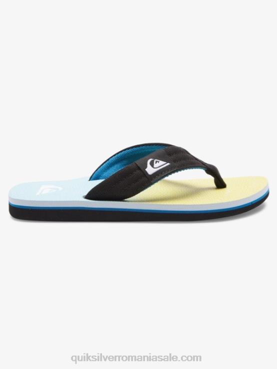 albastru/galben 8-16 molokai layback pentru tineret sandale de bază XT6B2252 băieți Quiksilver