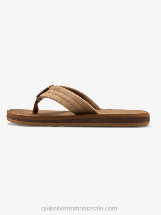 bronz - solid 8-16 sandale carver din piele intoarsa XT6B2282 băieți Quiksilver