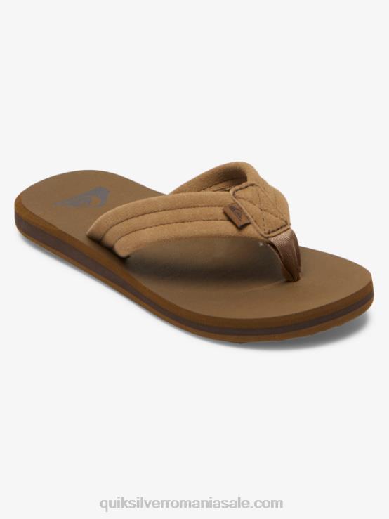 bronzat 1 8-16 sandale carver din piele intoarsa XT6B2092 băieți Quiksilver