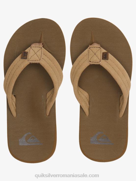 bronzat 1 8-16 sandale carver din piele intoarsa XT6B2092 băieți Quiksilver