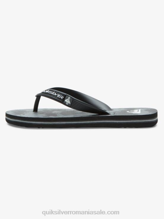 gri inchis 8-16 șlapi molokai XT6B2026 băieți Quiksilver
