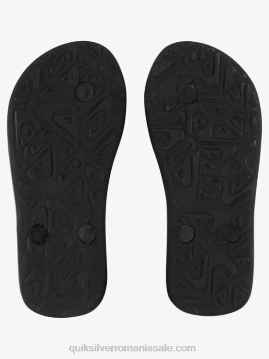 gri inchis 8-16 șlapi molokai XT6B2026 băieți Quiksilver