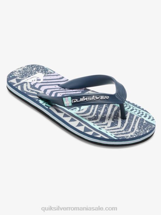 gri inchis 8-16 șlapi molokai XT6B2028 băieți Quiksilver