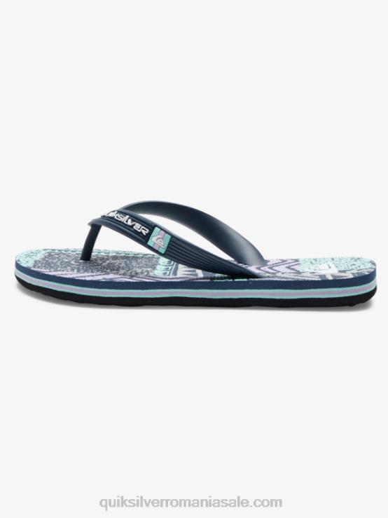 gri inchis 8-16 șlapi molokai XT6B2028 băieți Quiksilver