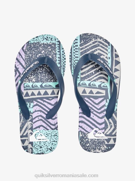 gri inchis 8-16 șlapi molokai XT6B2028 băieți Quiksilver
