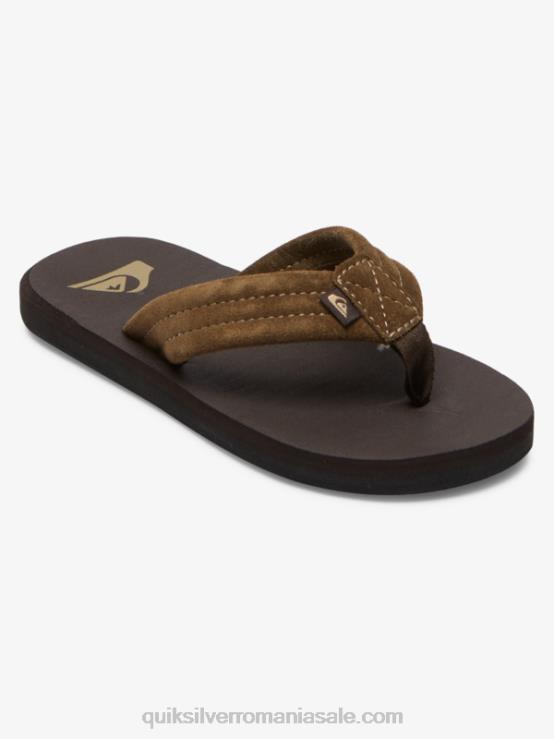 maro 1 8-16 sandale carver din piele intoarsa XT6B2093 băieți Quiksilver