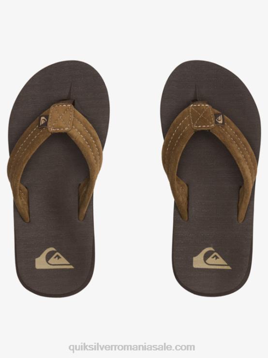 maro 1 8-16 sandale carver din piele intoarsa XT6B2093 băieți Quiksilver