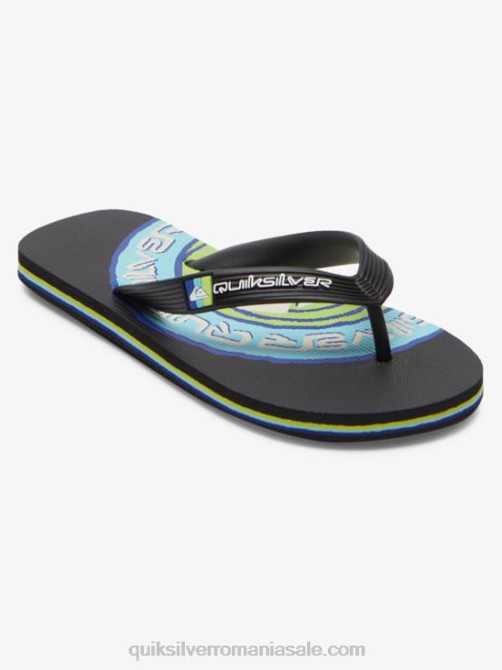 negru 8-16 șlapi molokai XT6B2024 băieți Quiksilver