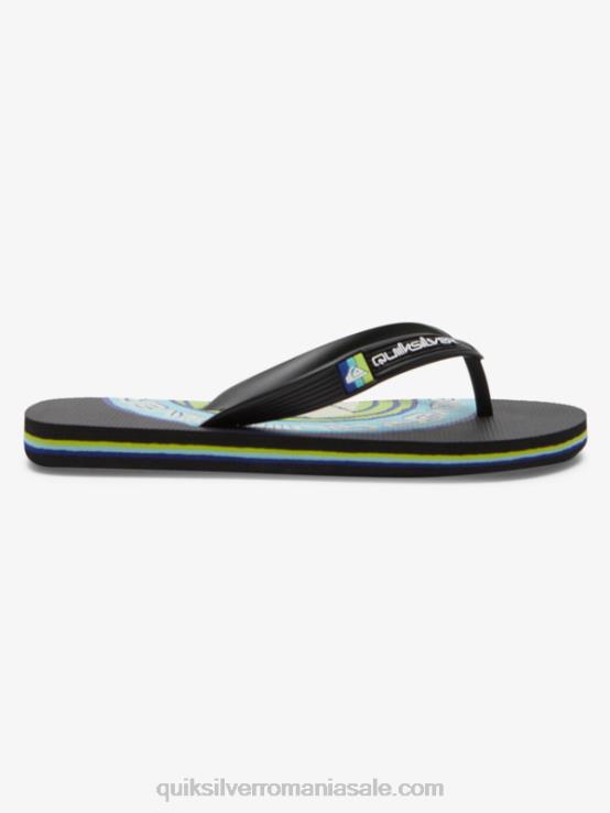 negru 8-16 șlapi molokai XT6B2024 băieți Quiksilver