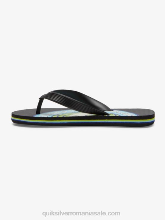 negru 8-16 șlapi molokai XT6B2024 băieți Quiksilver