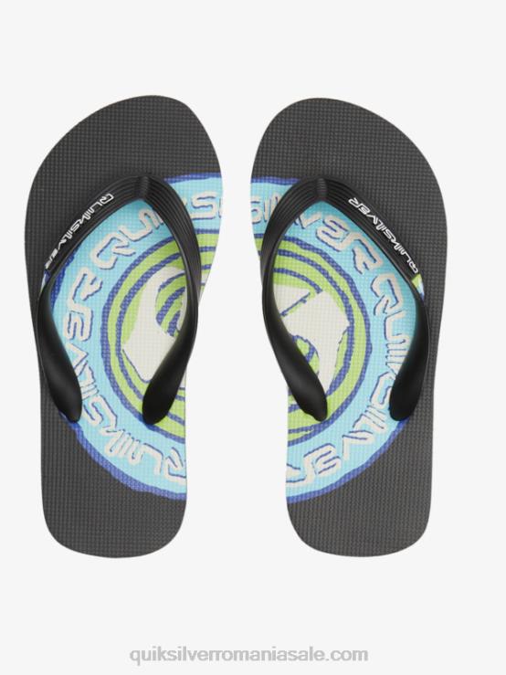 negru 8-16 șlapi molokai XT6B2024 băieți Quiksilver